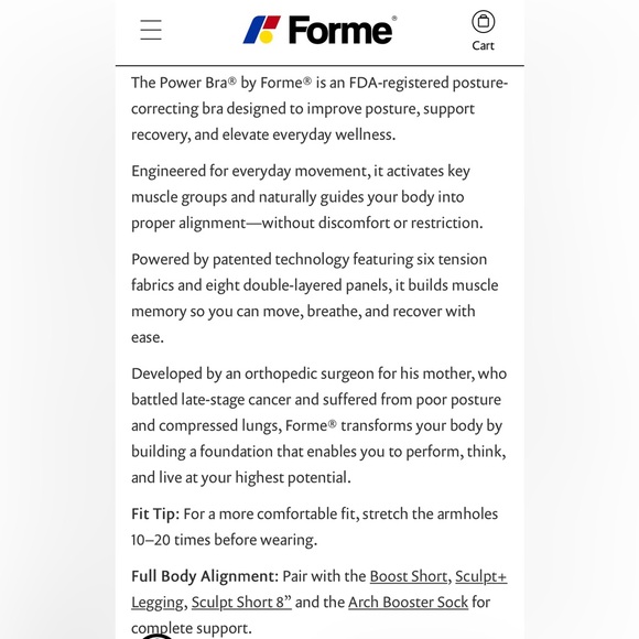 Forme Power Posture-Correcting Bra - Picture 9 of 9